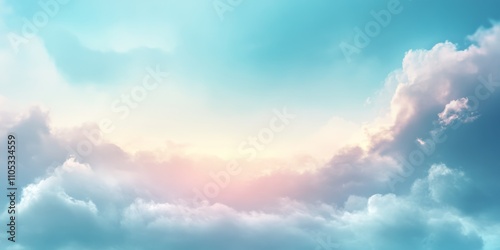 Defocused abstract background showcasing a cloudy sky, ideal for creative projects. This defocused abstract background captures the essence of a tranquil cloudy sky perfectly.