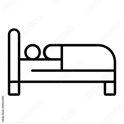 Sleepless Person line icon