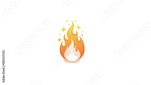 campfire flames - fire sparks