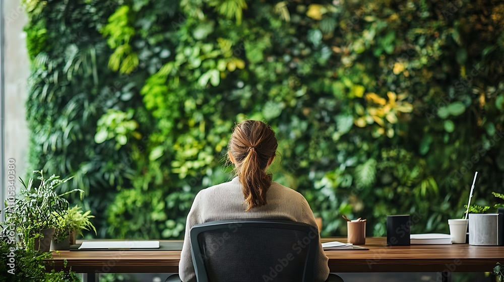 Tranquility in the workplace through nature integration. Tranquility in the workplace through nature integration.