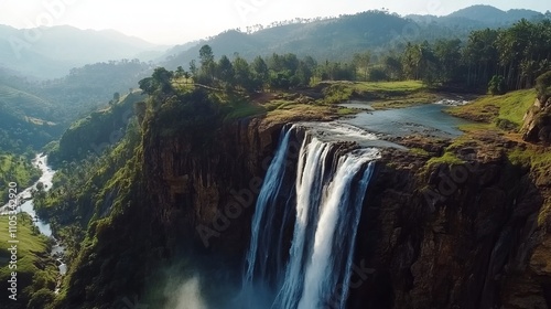 beautiful waterfall, bakers fall 