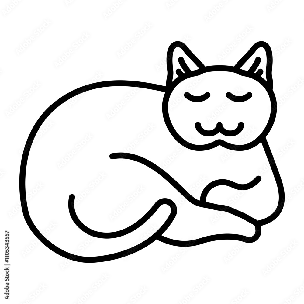 Cat Nap Icon line icon Cat Nap Icon line icon