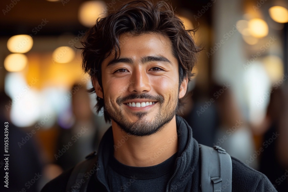 A man with a genuine, radiant smile that conveys warmth and positivity. His face radiates joy and friendliness. The background can be neutral or create an atmosphere of comfort A man with a genuine, radiant smile that conveys warmth and positivity. His face radiates joy and friendliness. The background can be neutral or create an atmosphere of comfort