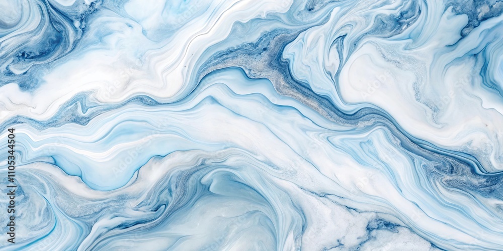 Abstract Swirling Blue and White Liquid Marble Texture Design Abstract Swirling Blue and White Liquid Marble Texture Design