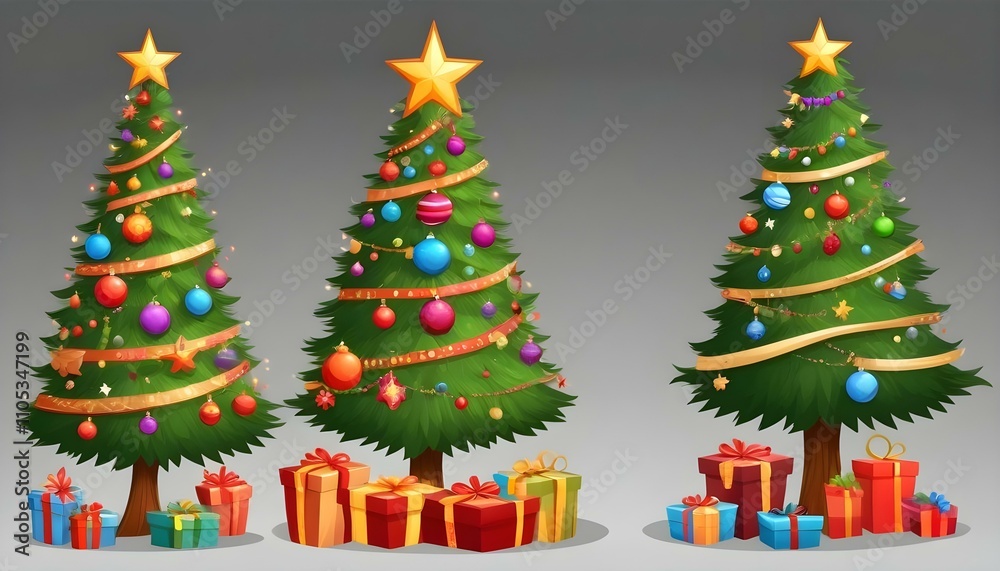 christmas tree with gifts