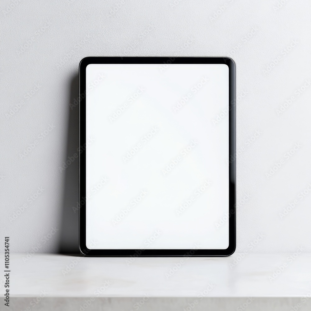 realistic high quality Digital tablet white screen realistic high quality Digital tablet white screen