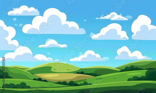 landscape with mountains