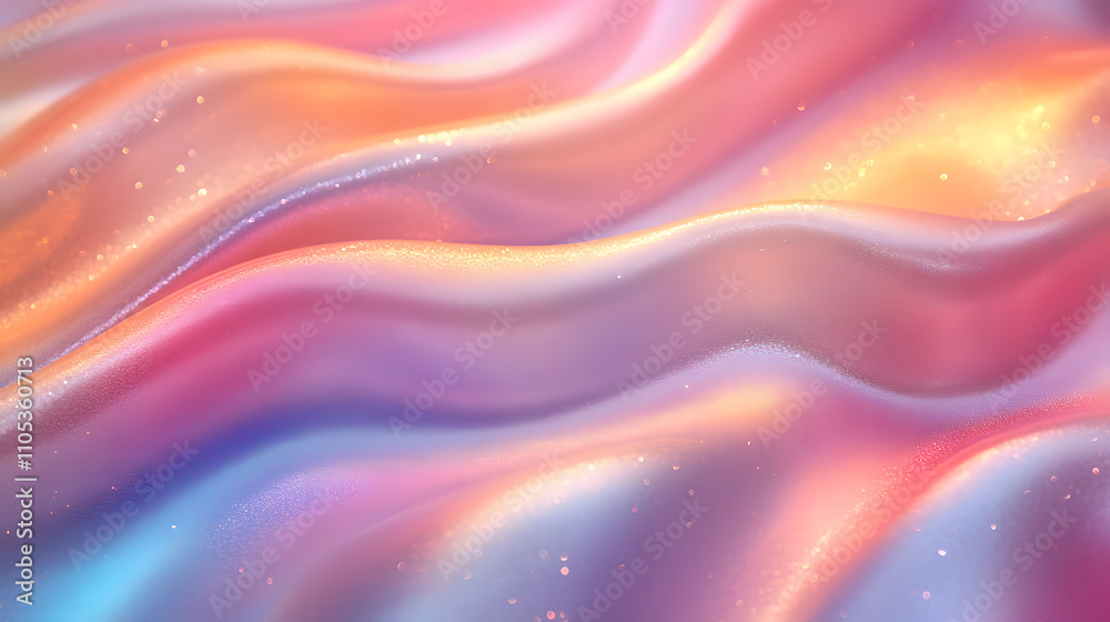 Obraz premium Iridescent abstract background with a pearly shimmer effect
