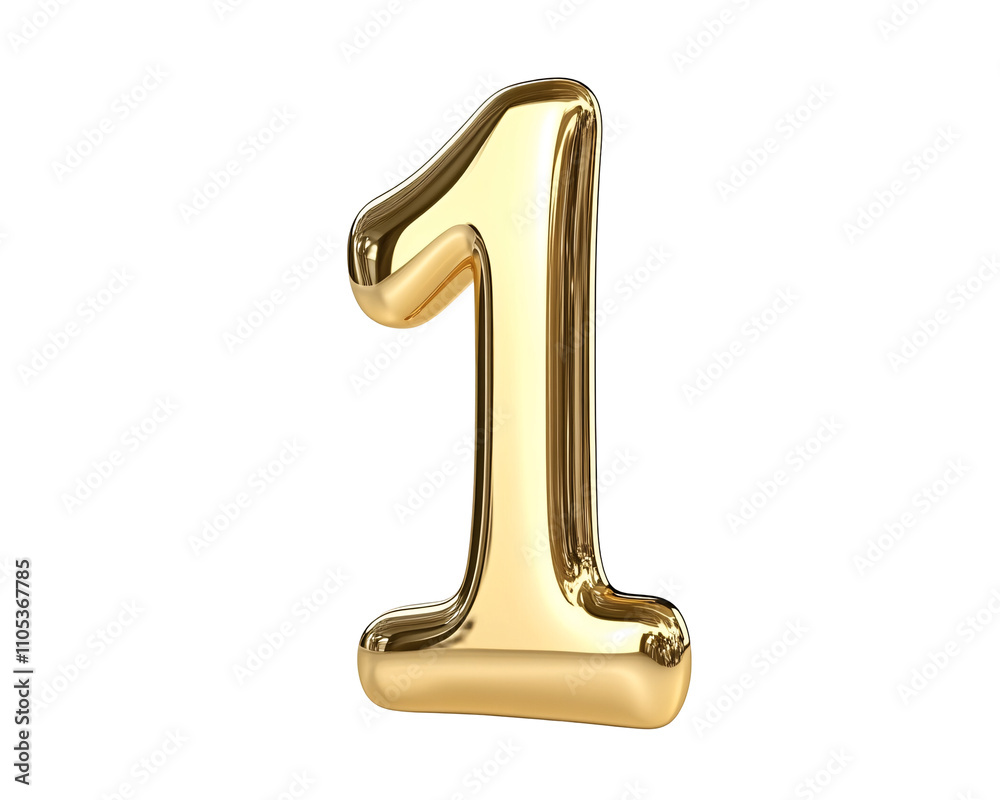 a gold number one a gold number one