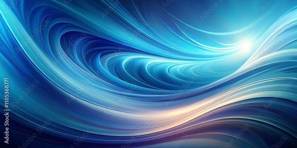 Abstract Swirling Blue and White Hues A Dynamic Composition of Curving Lines and Radiant Light Abstract Swirling Blue and White Hues A Dynamic Composition of Curving Lines and Radiant Light