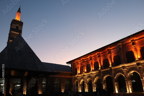 View of the Grand Mosque (Ulu Cami) in Diyarbakir, Turkey. photo