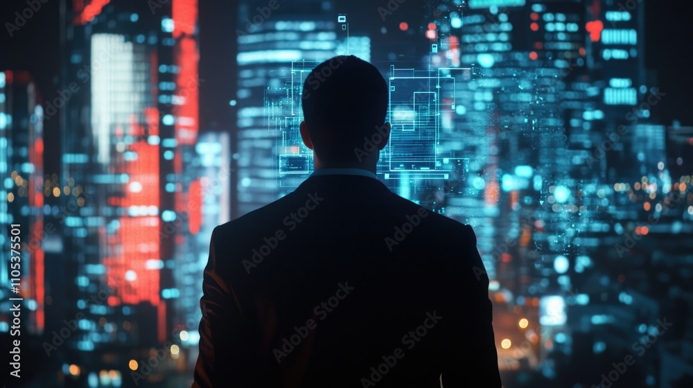 Technological Visionary at Night Technological Visionary at Night