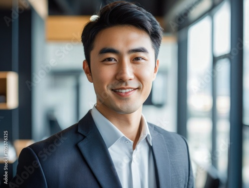 Business Professional Posing for Portrait