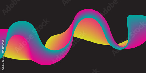 A colorfull webline and valleys is featured 
in an abstract background illustration 
