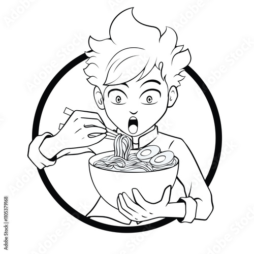 Spicy Noodle Cartoon Character Vector Design – A fun and fiery mascot perfect for food and beverage branding, culinary promotions, restaurant advertising, or menu designs.