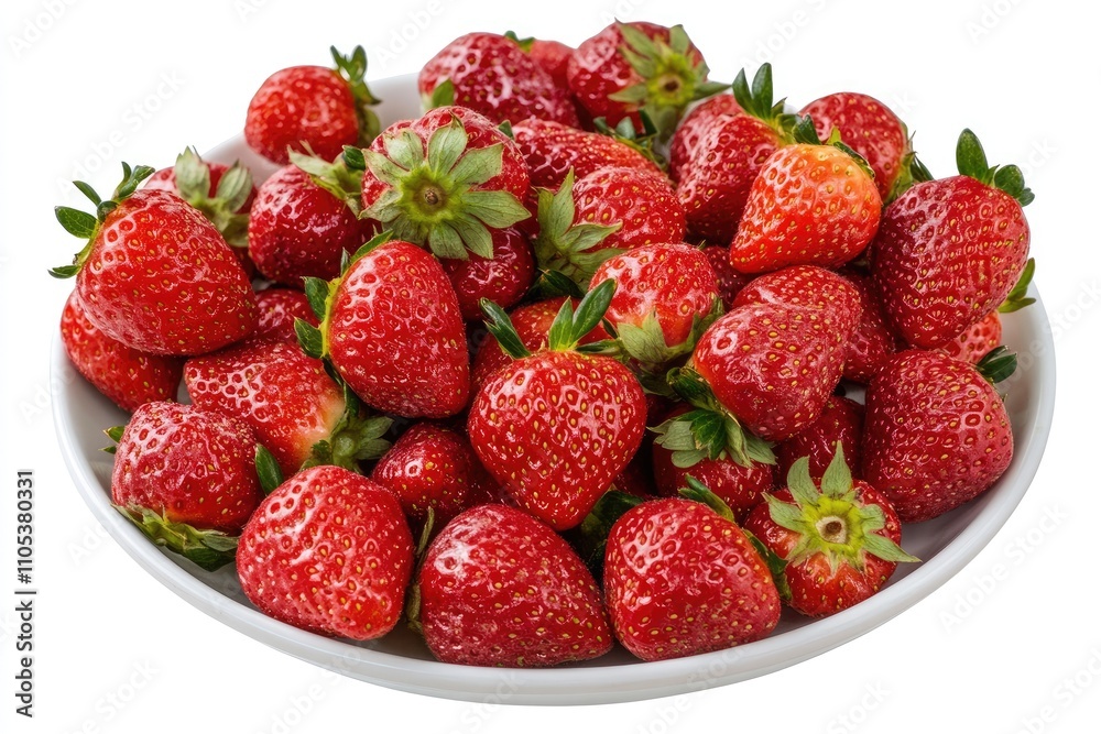 A bowl of fresh ripe red strawberries A bowl of fresh ripe red strawberries