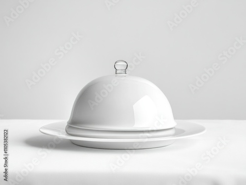 Elegant White Ceramic Dining Tableware