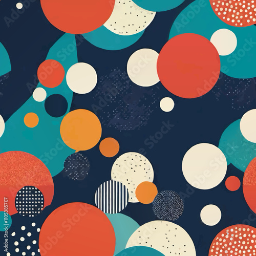 abstract dots pattern withtexture vector photo