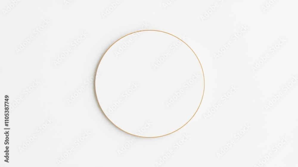 Abstract white and grey painting with center white circle, round, circular Abstract white and grey painting with center white circle, round, circular