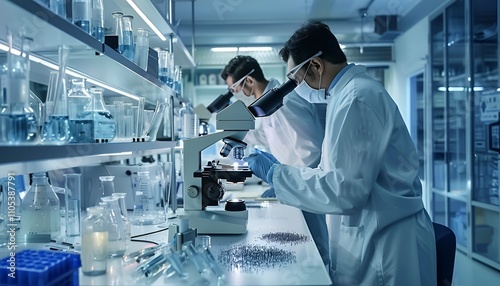 Scientists Working in a Laboratory