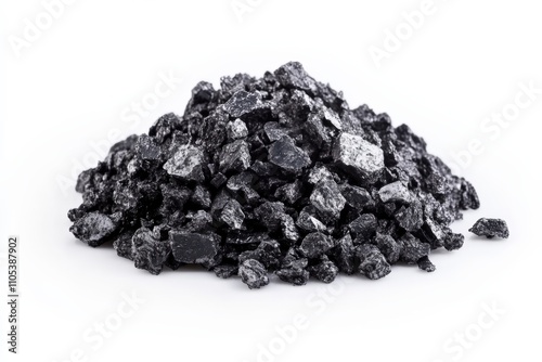 Elemental Antimony: 99.99% Purity of Raw Material in Chemistry. White Background Isolated photo