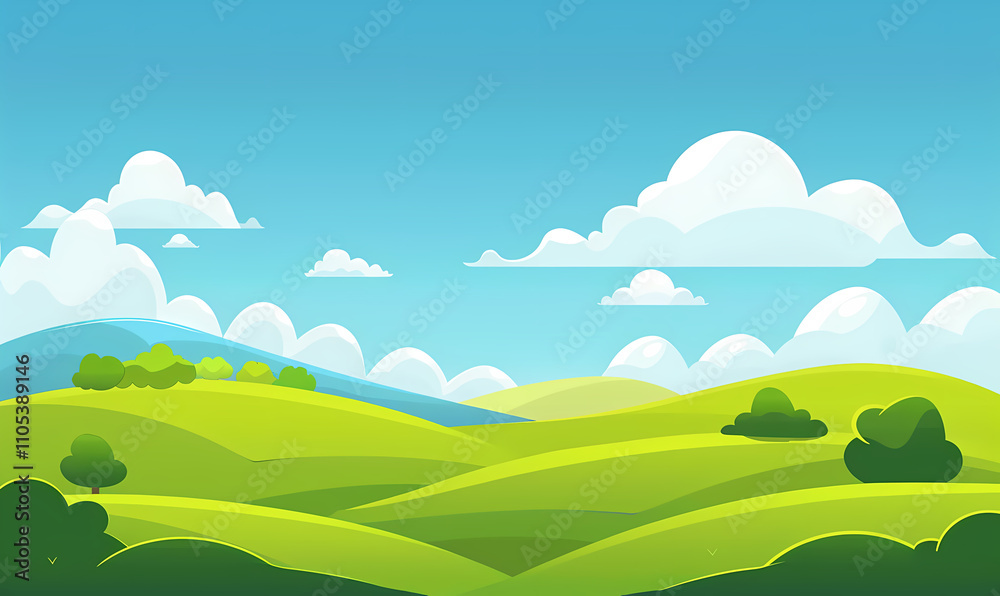 Fototapeta premium landscape with mountains