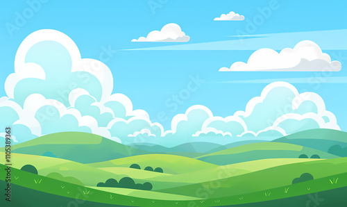 landscape with sky