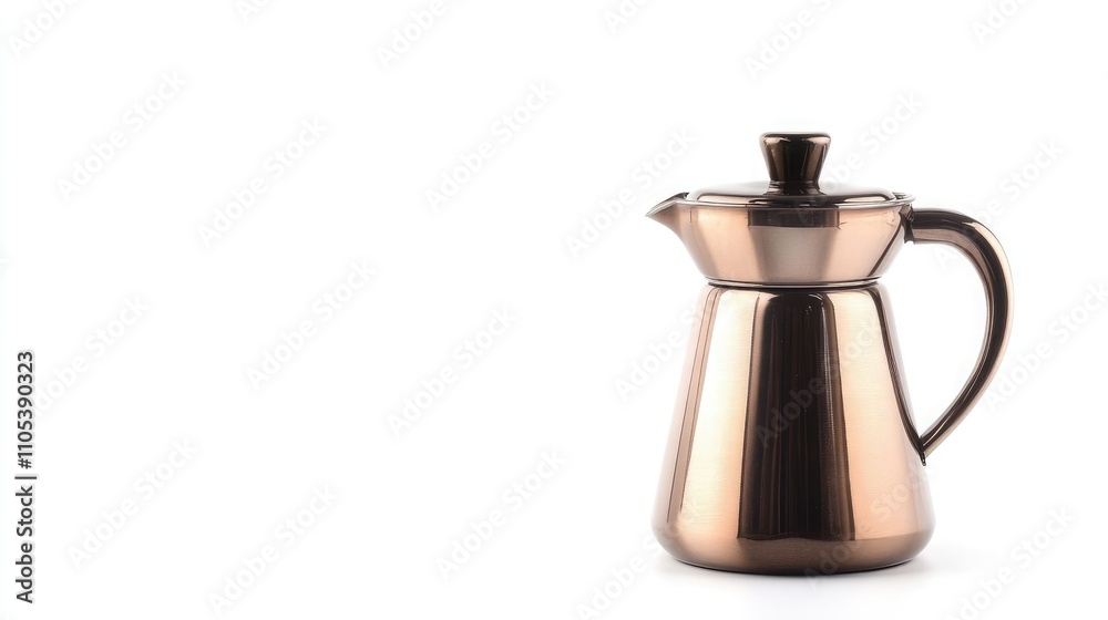 Sleek copper-toned stainless steel coffee pot, perfect for serving a warm brew. Its elegant design adds a touch of sophistication to any kitchen or dining setting. Sleek copper-toned stainless steel coffee pot, perfect for serving a warm brew. Its elegant design adds a touch of sophistication to any kitchen or dining setting.