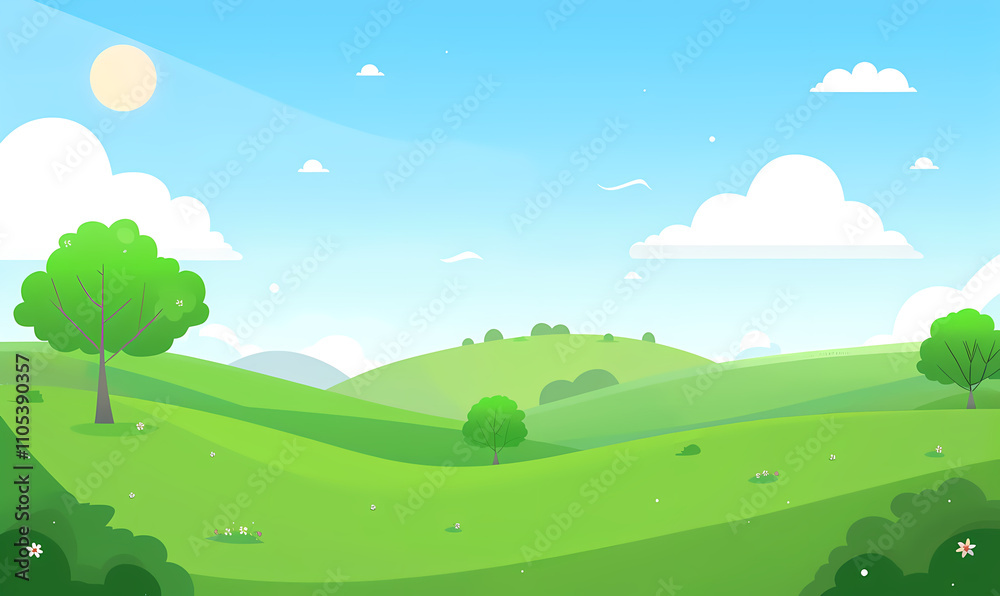 landscape with trees landscape with trees