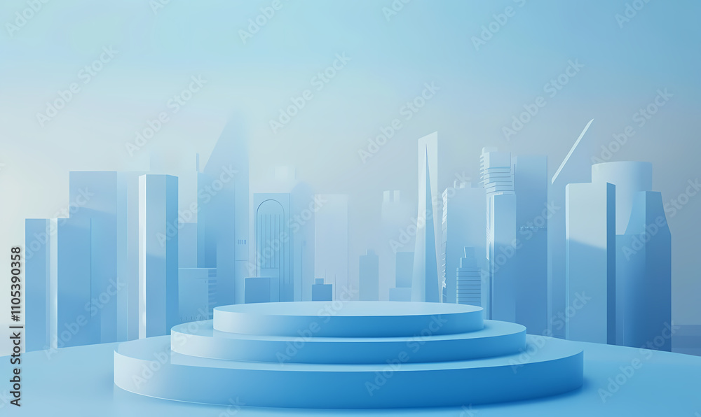 abstract blue city abstract blue city