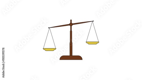 Scale balance stock animation video