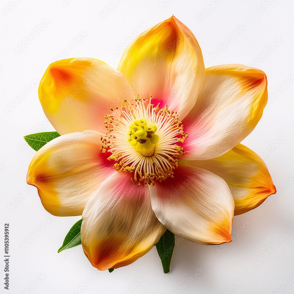 Fototapeta premium 1 Saraphi flower, white background