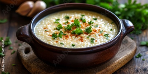 Bulgur Soup - A delicious Turkish soup featuring bulgur and milk, perfect for those seeking a comforting and nutritious meal. Enjoy the richness of bulgur in this delightful soup.