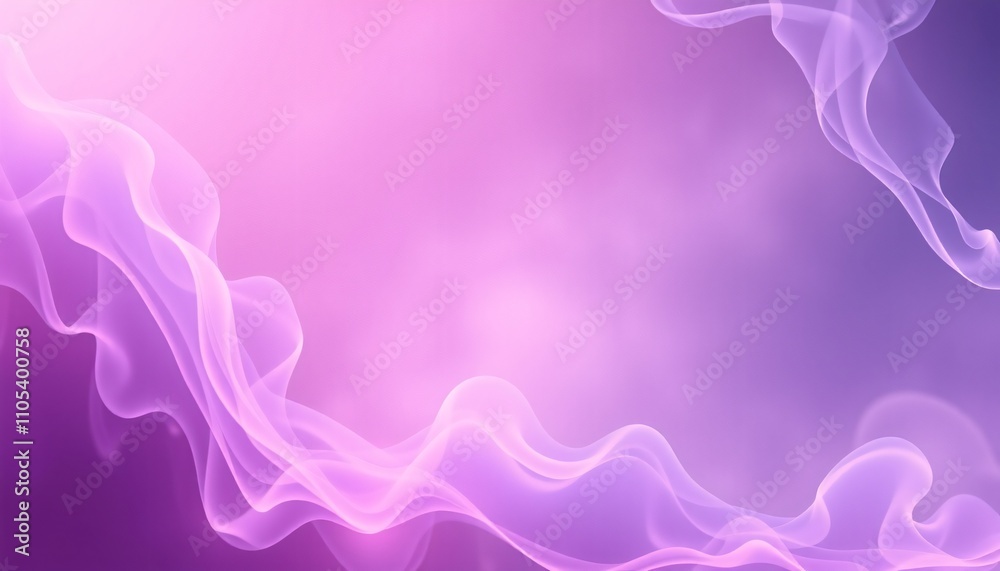 Pink and purple smoke waves flow smoothly in a swirling, abstract design Pink and purple smoke waves flow smoothly in a swirling, abstract design