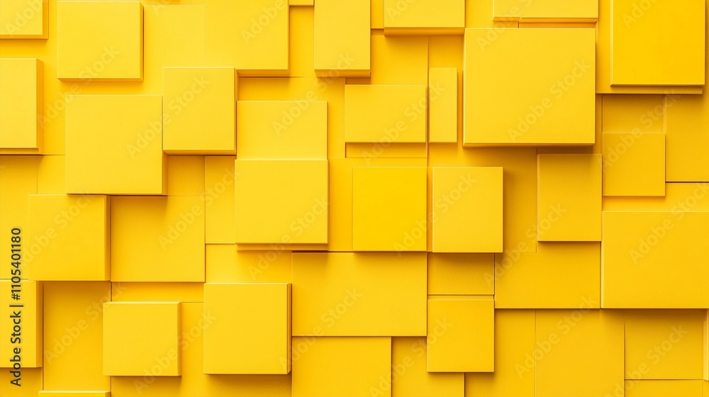Vibrant yellow geometric background with overlapping squares creating a dynamic 3D effect, perfect for modern design projects and eye-catching presentations. Vibrant yellow geometric background with overlapping squares creating a dynamic 3D effect, perfect for modern design projects and eye-catching presentations.