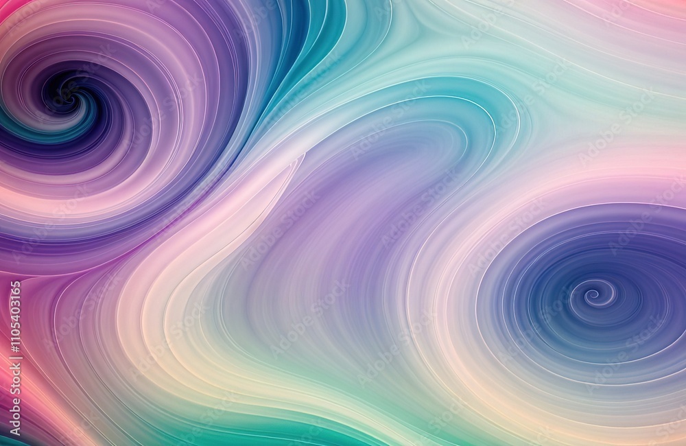 Obraz premium Colorful spiral in abstract swirling gradient.