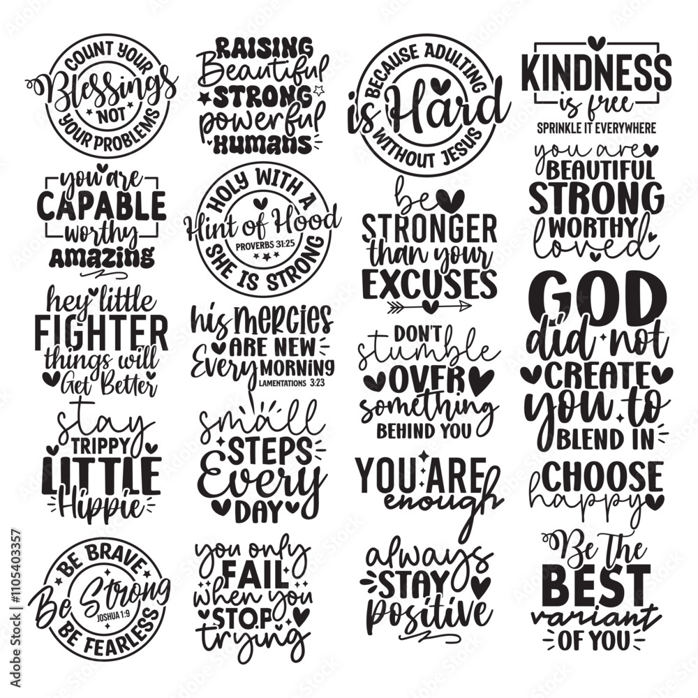 Fototapeta premium 20 Inspirational SVG Design Bundle