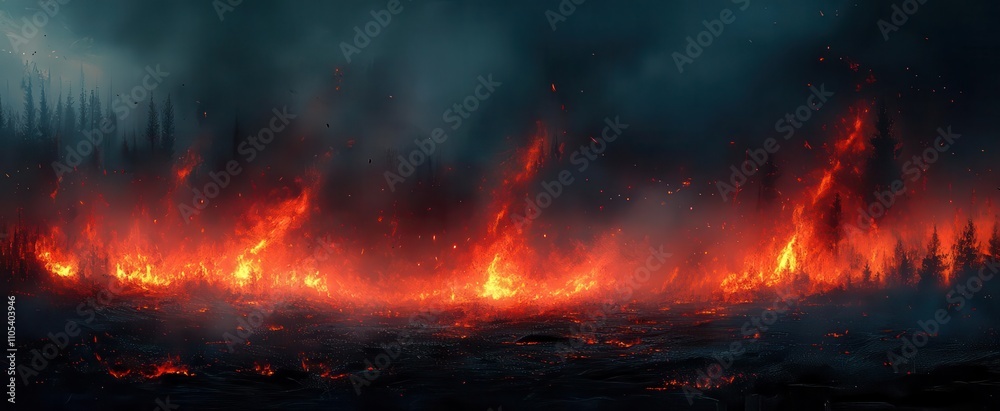 dramatic landscape featuring glowing embers against a backdrop of dark smoky surroundings evoking feelings of intensity and desolation in a powerful visual narrative dramatic landscape featuring glowing embers against a backdrop of dark smoky surroundings evoking feelings of intensity and desolation in a powerful visual narrative