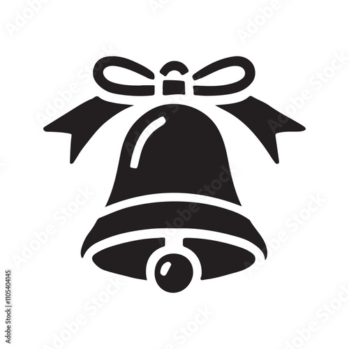 christmas bells with ribbon