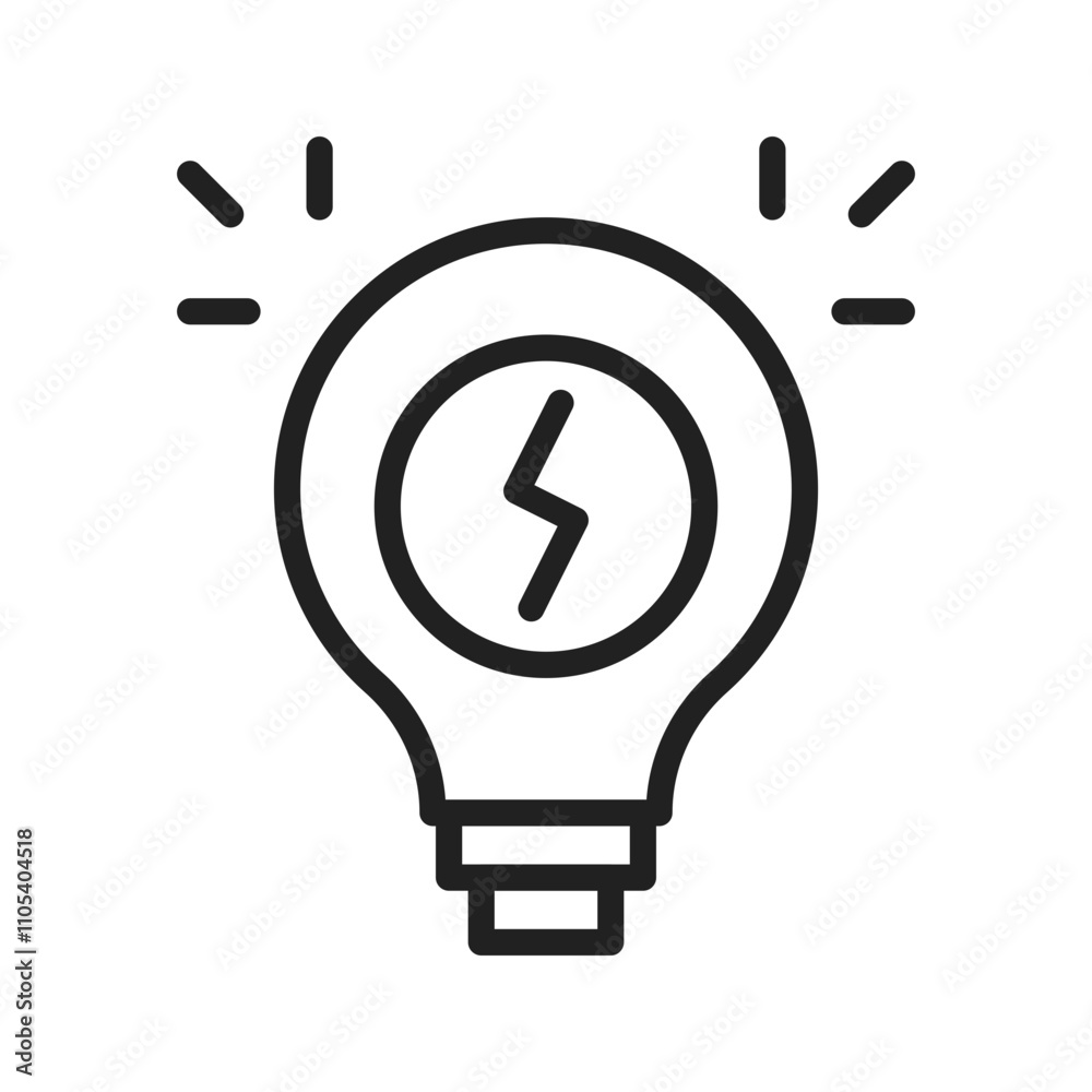 Idea Icon vector image. Suitable for use on web apps, mobile apps, and print media Idea Icon vector image. Suitable for use on web apps, mobile apps, and print media