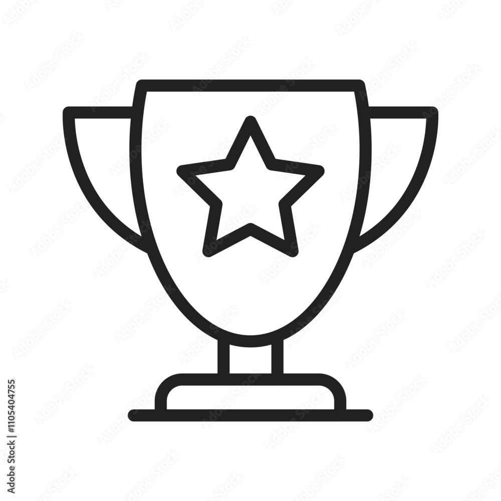 Trophy Icon vector image. Suitable for use on web apps, mobile apps, and print media Trophy Icon vector image. Suitable for use on web apps, mobile apps, and print media