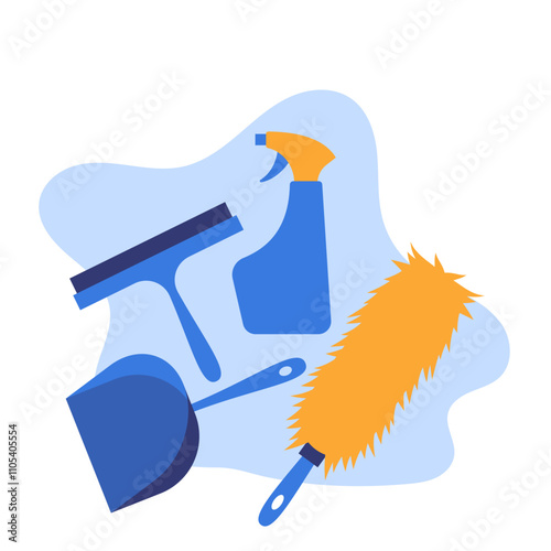 Cleaning Tools Illustration