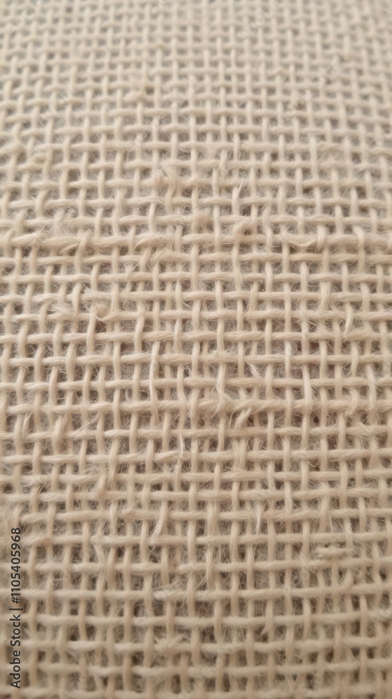 Close-up shot of a textured hessian fabric in natural color, perfect for rustic backgrounds or eco-friendly designs, eco-friendly Close-up shot of a textured hessian fabric in natural color, perfect for rustic backgrounds or eco-friendly designs, eco-friendly