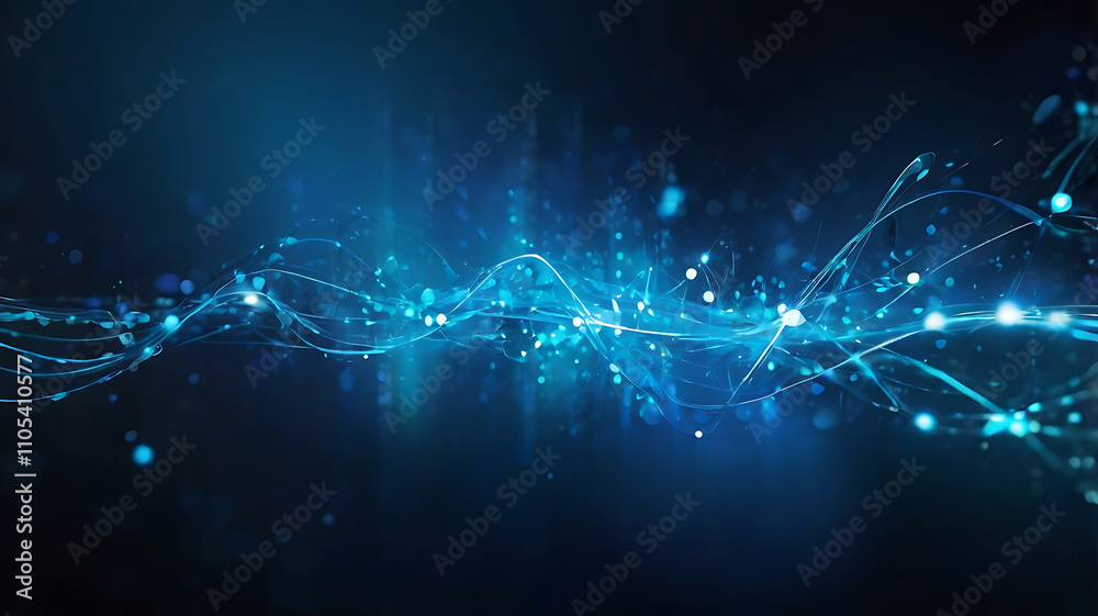 Abstract blue background, technology background, neon light artwork, glowing lines design. Abstract blue background, technology background, neon light artwork, glowing lines design.