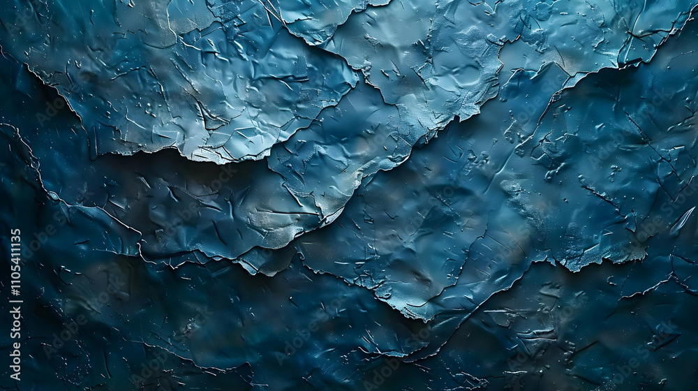 Abstract Blue Background Texture with Deep Crevices Abstract Blue Background Texture with Deep Crevices