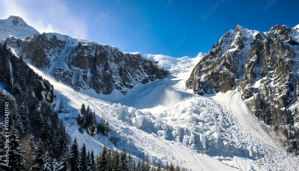 avalanche snow and avalanche landslide in high mountains avalanche snow and avalanche landslide in high mountains