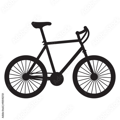 Vector Simple Isolated Bike Riding Icon