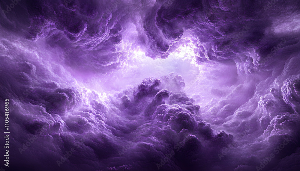 Abstract Purple Cloudscape with a Soft Glow Abstract Purple Cloudscape with a Soft Glow