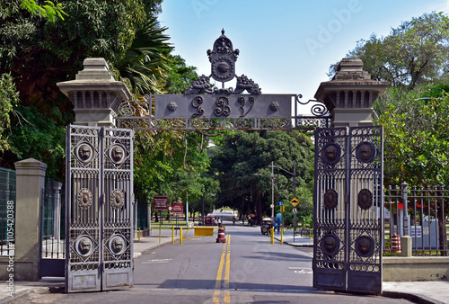 Entrance portico of Quinta da Boa Vista, Rio de Janeiro, Brazil