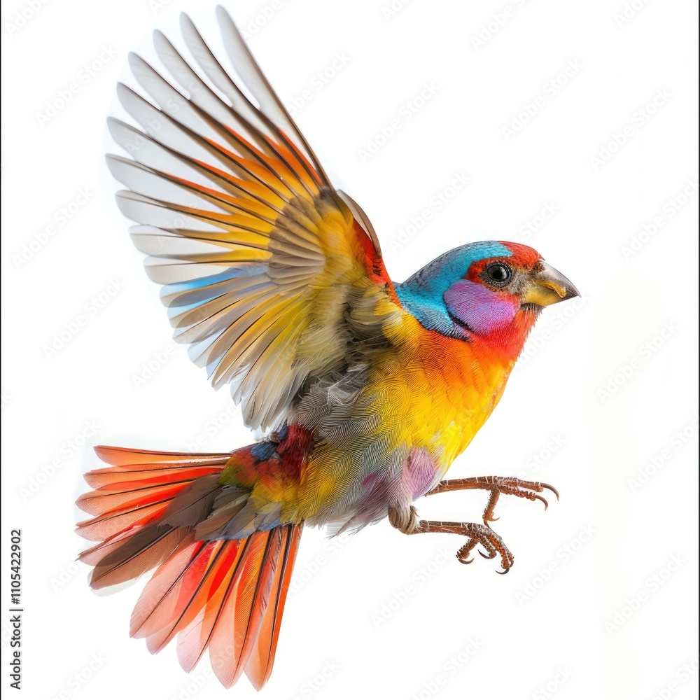 Fototapeta premium background of Colourful bird in the sky